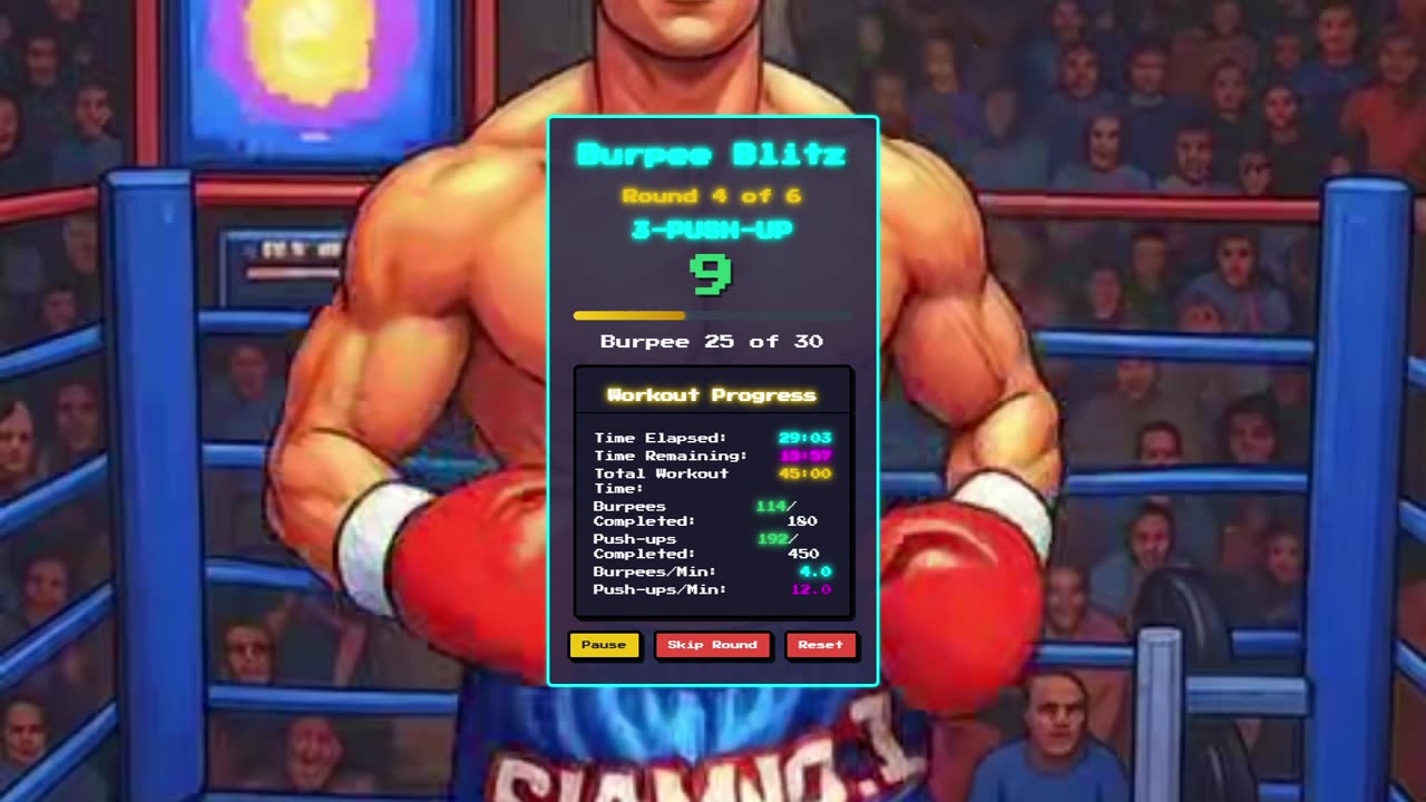 Everyday 450 push ups and 180 Burpees!