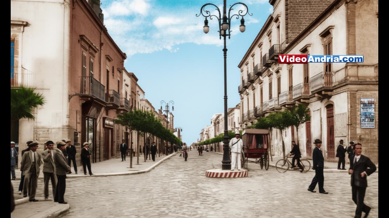 Andria: le immagini storiche a colori grazie all'Intelligenza Artificiale