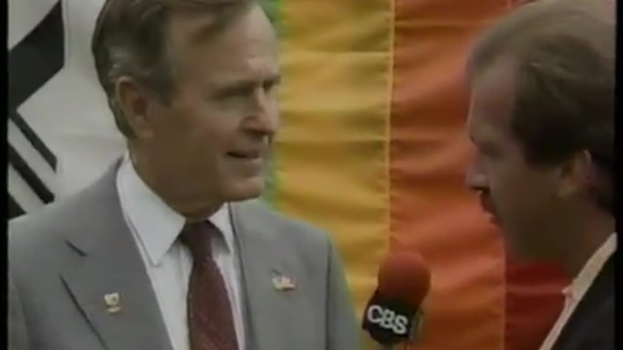 August 8, 1987 - VP George H.W. Bush at Opening Ceremonies of Pan American Games in Indianapolis