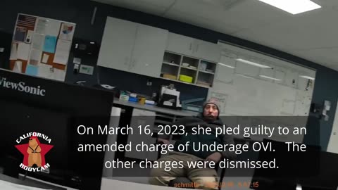 Bodycam DUI Arrest - Entitled Drunk 19-Year-Old Begs for Her Mommy