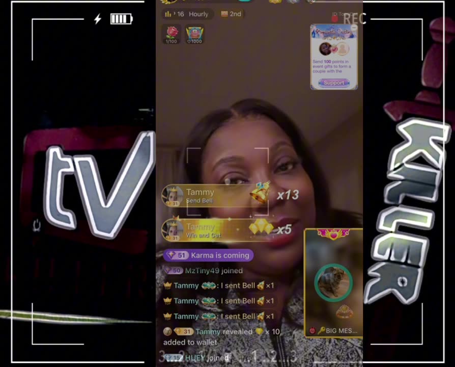 😂 BIG MESSY RUNS UP IN TOMIKAY LIVE CHECKS THE FUCK OUT OF HER