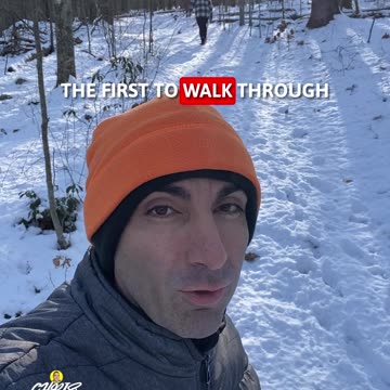 FIRST SNOW FOOTPRINTS!