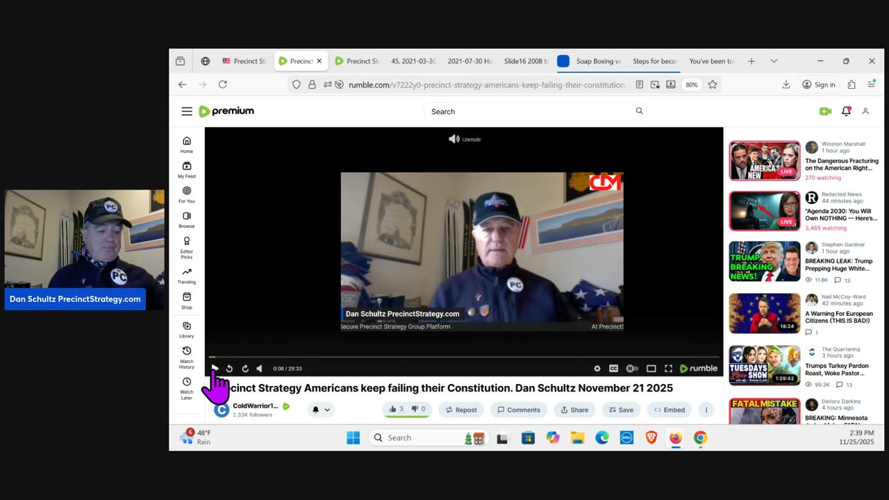 Precinct Strategy ConservativesLazierThanRINOslicans. Dan Schultz November 25 2025