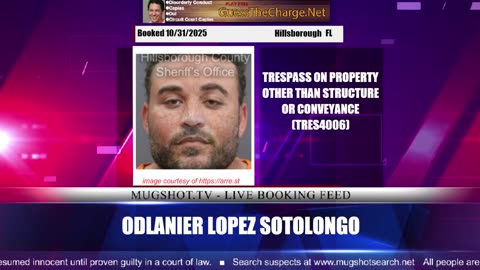 Mugshot TV - Live Arrest Booking Video Stream