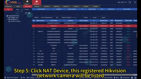How to add Hikvision video devices in SVMSPro platform via WAN network?