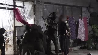 The IDF publishes footage showing the arrest of two members of the al-Jama’a al-Islamiyya