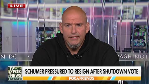 Fetterman: Democrats 'Crossed a Line' with Schumer's Shutdown, Put Politics Over Country