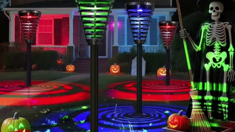 “¡Haz brillar la noche de Halloween con las luces solares Elfeland! 🎃✨