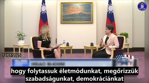 【HU】Hsziao Bi-Khim Tajvan alelnöke a tajvani béketervről