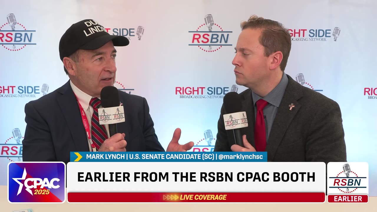 WATCH: U.S. Senate Candidate Mark Lynch's Full Interview with RSBN's Robert McNeilly at CPAC 2025