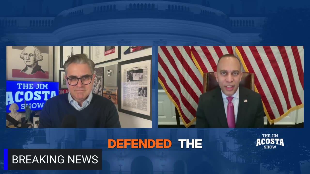 Hakeem Jeffries Compares CBS NEws Tony Dokoupil To Lindell TV