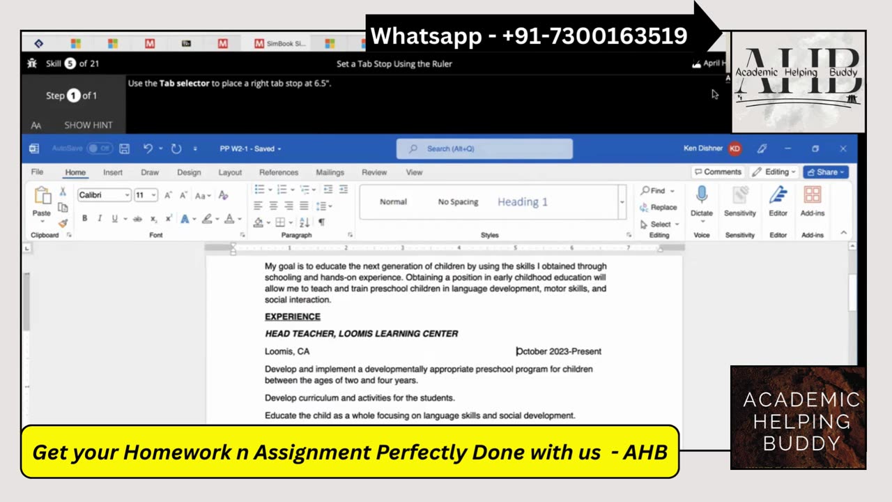 Word Chapter 2 SIMbook Simulation Training | Formatting and Customizing Documents | SIMnet