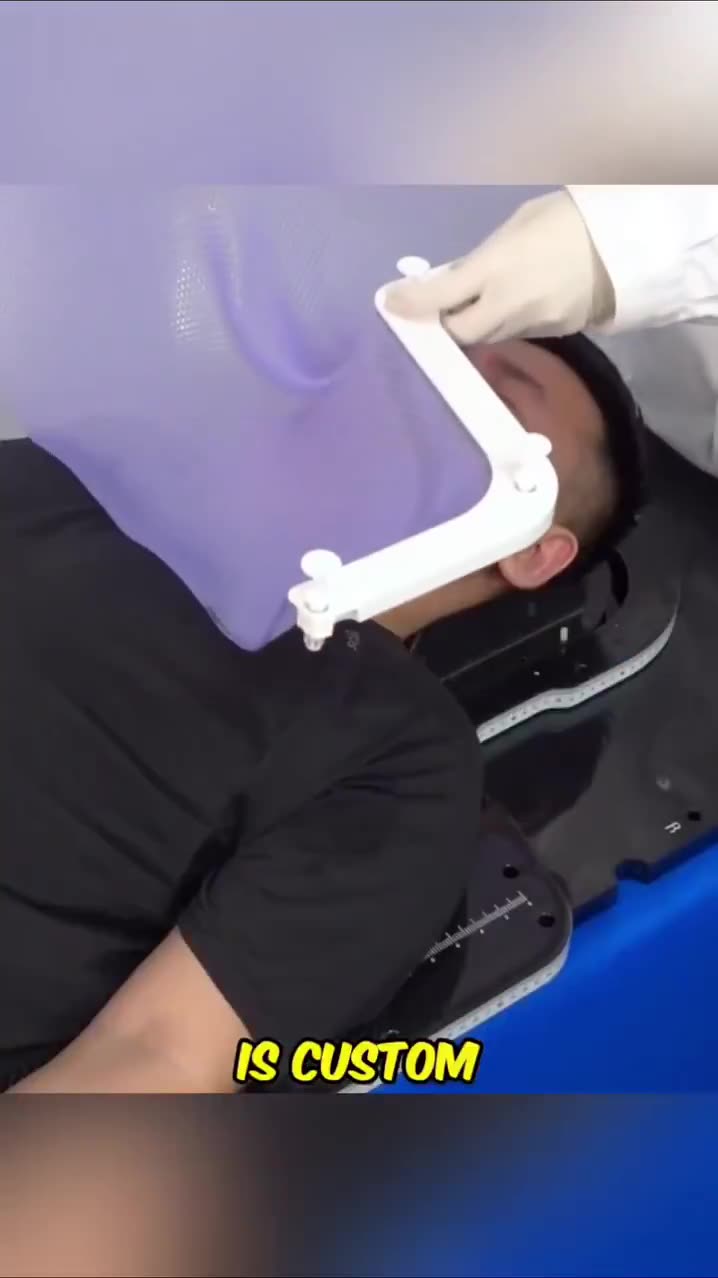 The thermoplastic mask also called a radiotherapy