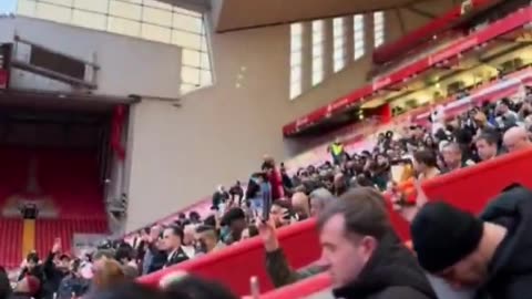 Liverpool's Anfield stadium, a symbol of English football, becomes a mosque.