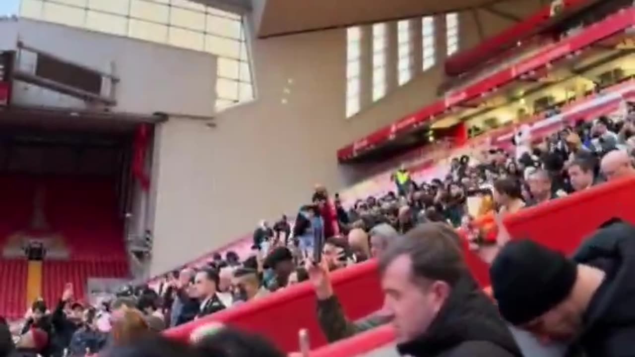 Liverpool's Anfield stadium, a symbol of English football, becomes a mosque.