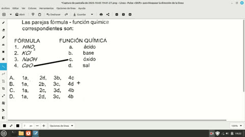 chemistry question for the entrance exam