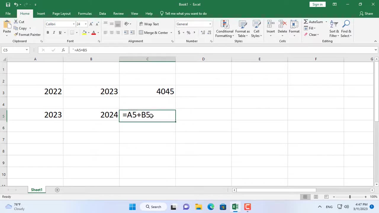 Excel Formulas not Working - How to fix it