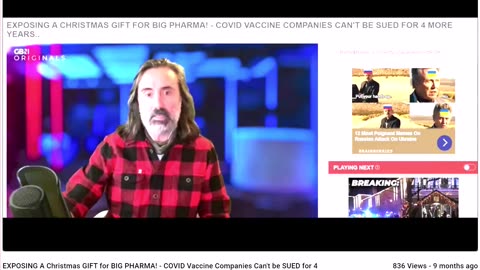 EXPOSING A Christmas GIFT for BIG PHARMA! - COVID Vaccine Companies Can't be SUED for 4 MORE YEARS..