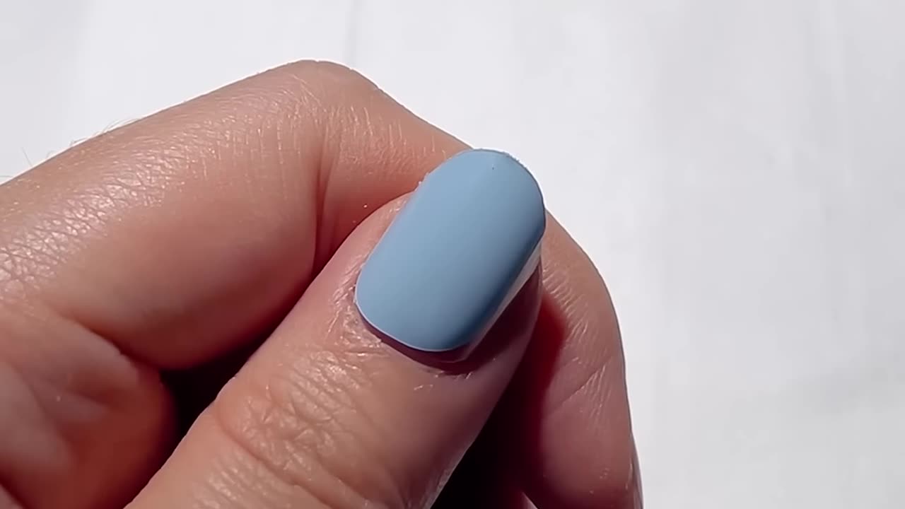 No UV needed gel nail stickers,blue nail stickers