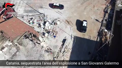 CATANIA. SEQUESTRATA L'AREA DELL'ESPLOSIONE PER FUGA DI GAS (29.01.25)