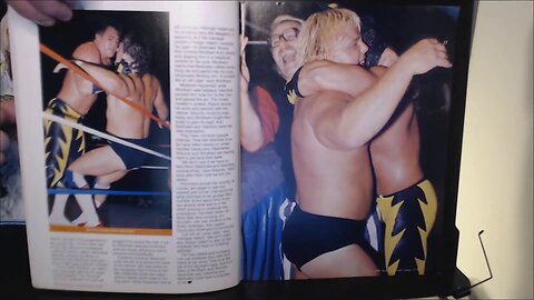 WWF Magazine-December-January-pics of Brutus beefcake in & Greg valentine win championship