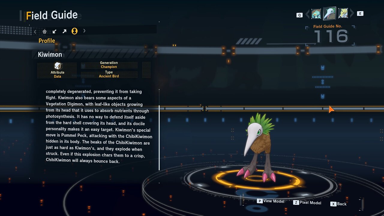 kiwimon all digivolution/de-digivolution/profile Digimon Story Time Stranger