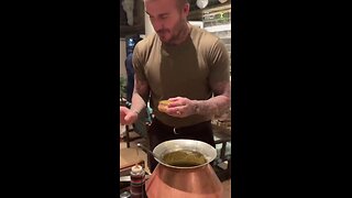 David Beckham took a trip to India and had some traditional food!