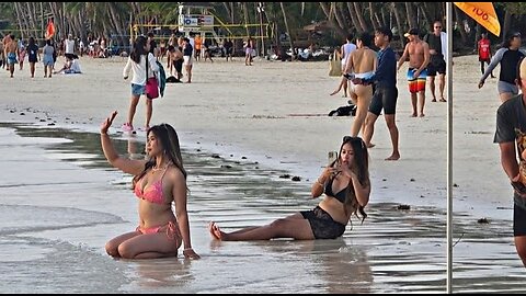 Walking on the Beach During a Slightly Cloudy Afternoon on December 9, 2025