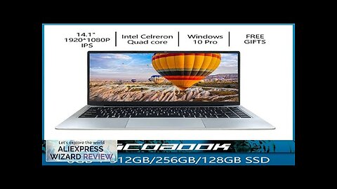 Laptop 6GB RAM 128/256/512GB SSD Notebook Windows 10 Pro Intel J4105 Celeron Review