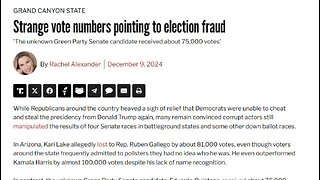 Strange vote numbers pointing to election fraud