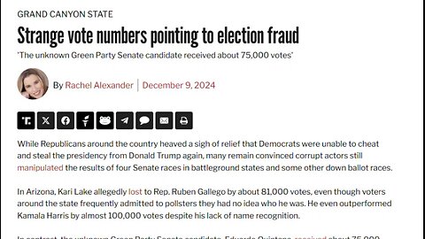 Strange vote numbers pointing to election fraud