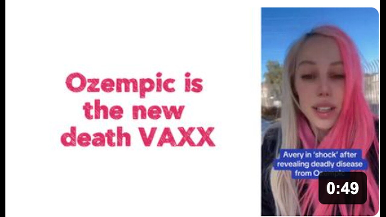 Ozempic is the new death VAXX
