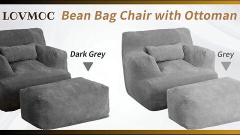 Giant Bean Bag Chair for Adults, Bean Bag Sofa Chair