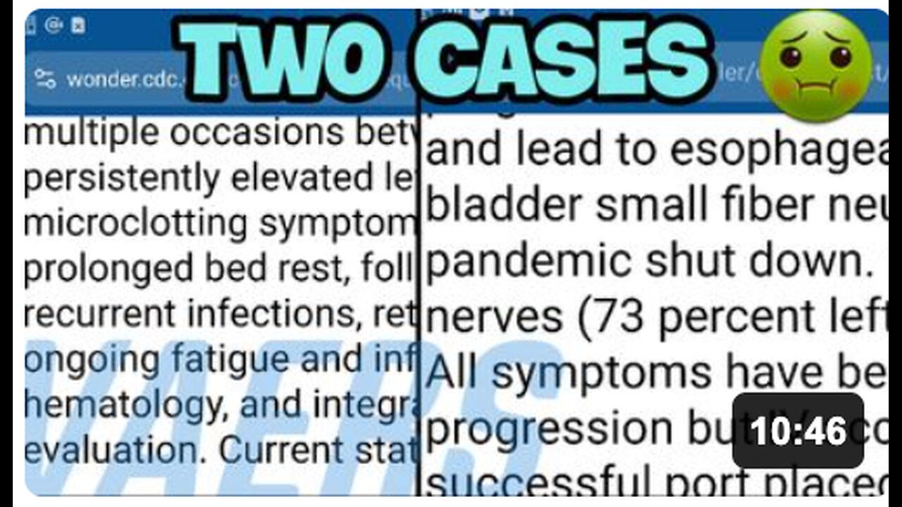 VAERS: TWO MORE VERY RECTALISTIC REPORTS!