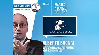 🔴 On. Alberto Bagnai ospite della trasmissione "Un giorno da pecora" del 04.03.2025