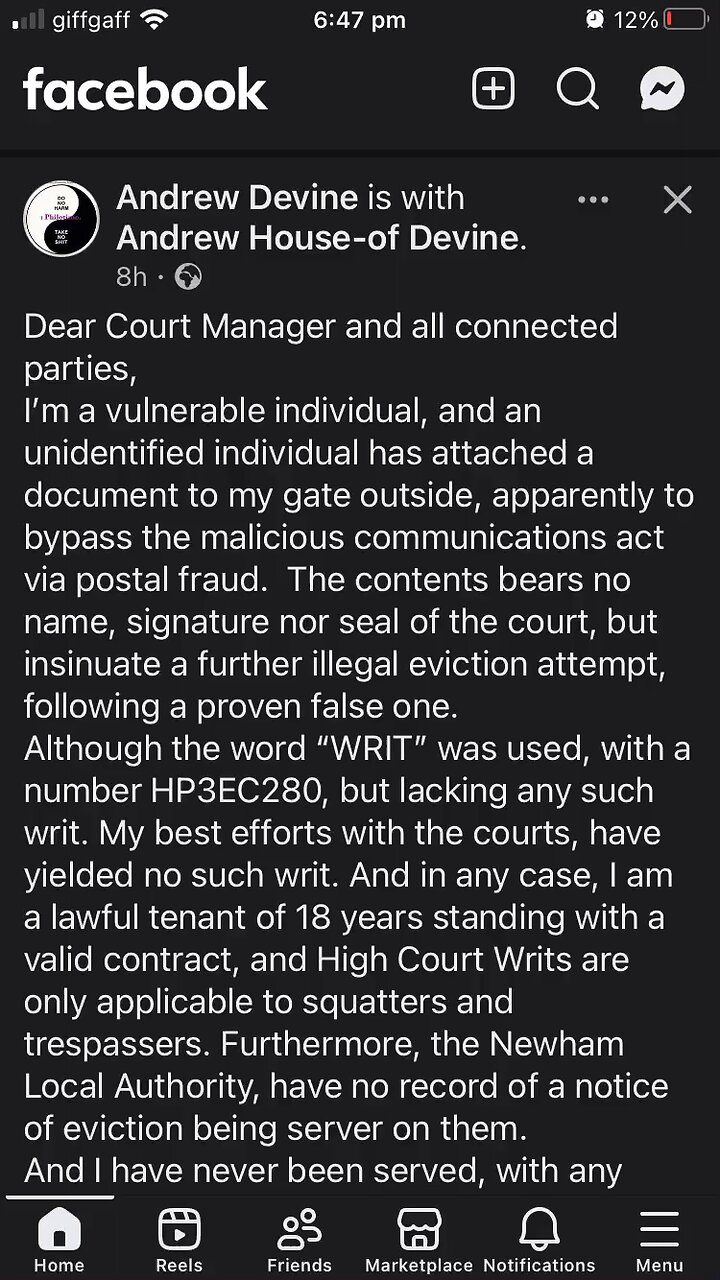 Andrew Devine : Court Manager