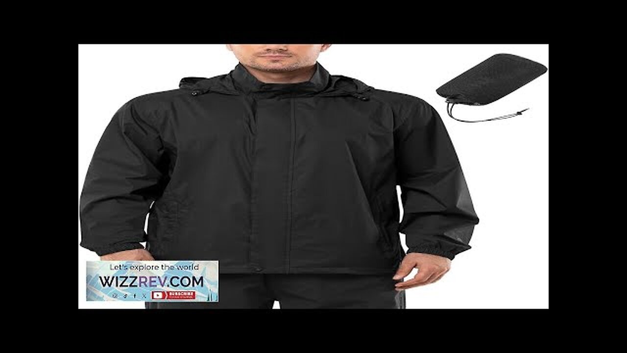 Outdoor Ventures Men's Rain Jacket Waterproof Lightweight Packable Rain Shell Raincoat Review