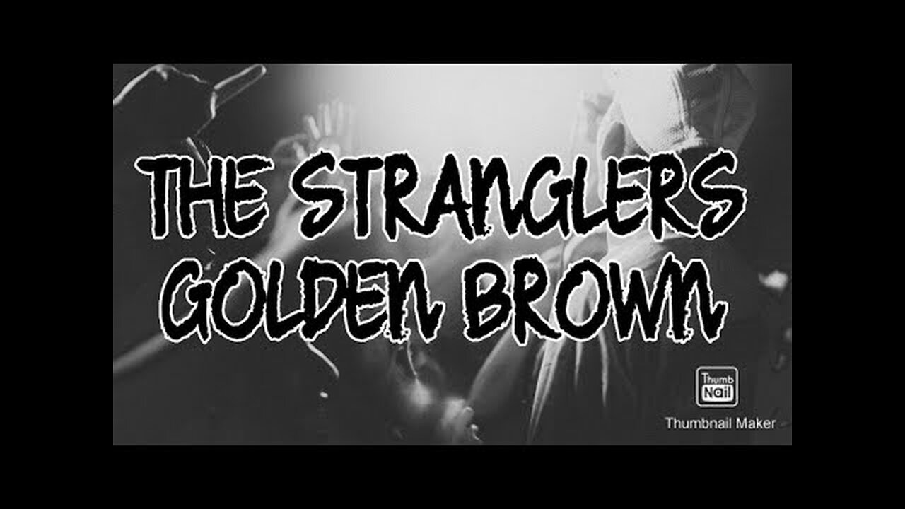 Stranglers. Golden Brown recorded in Aberdeen by myself