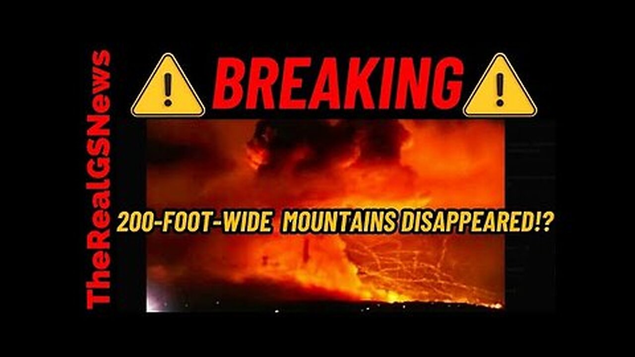 EMERGENCY ALERT!! HUGE MOUNTAIN DISAPPEARED!. REPORT OF N%KE DROPPED! QUAKE & RADIATION SPIKE