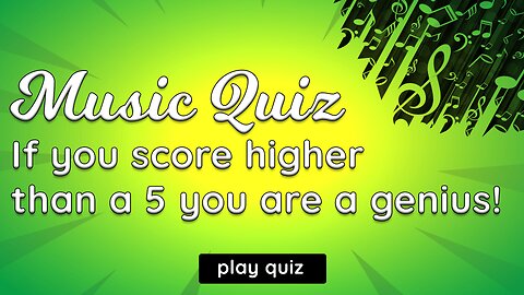 Music Knowledge Quiz