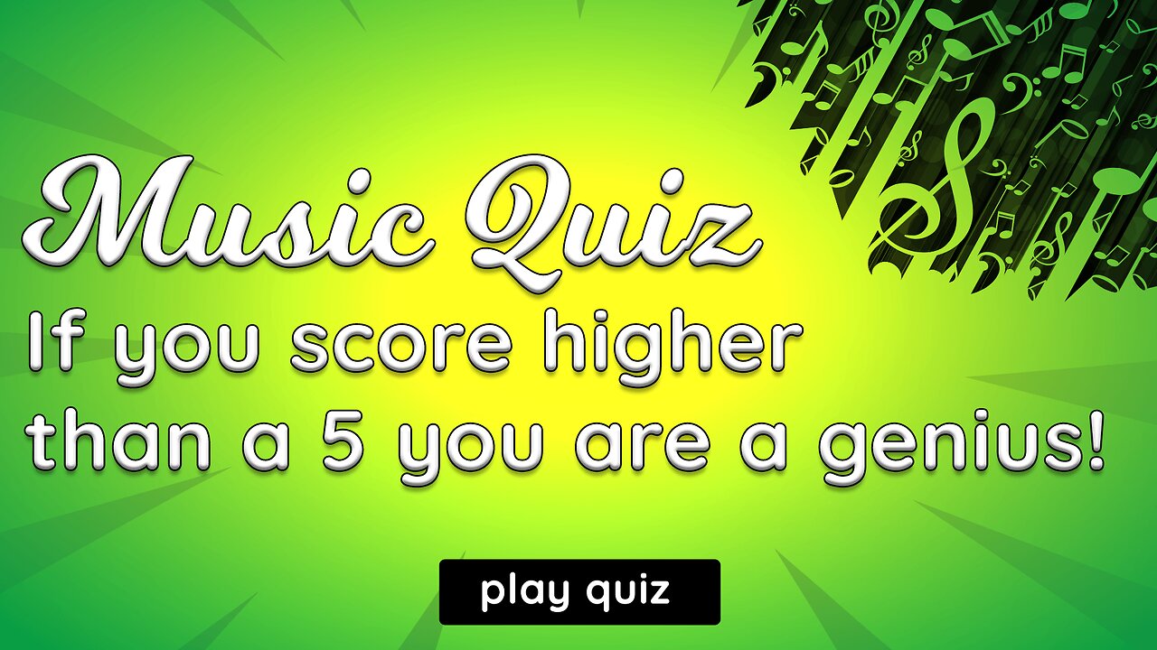 Music Knowledge Quiz