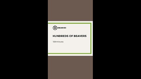 Hundreds of Beavers (2025 Homemade VHS) (Homeland Video)