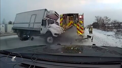 Dashcam Footage Shows Shocking Crash on I-94 Amid Icy Conditions