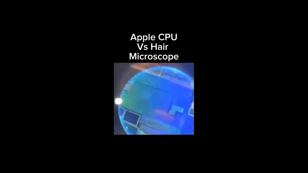 Apple cpu vs human hair
