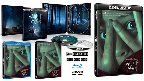 Wolf Man [4K UHD SteelBook & Blu ray & DVD Editions] Starring Julia Garner