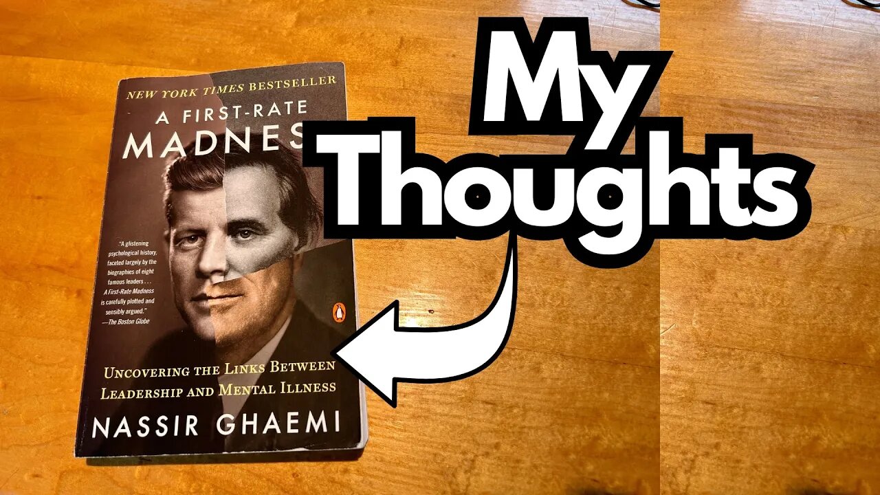 A First Rate Madness - A Cool Book on Mental Illness