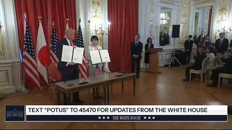 Trump and PM Sanae Sign Agreements Forging A Golden Age Between U.S. and Japan