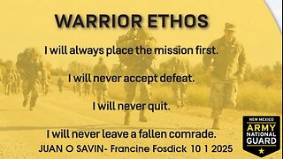 JUAN O SAVIN- The Warrior Ethos & Topics of Interest- Francine Fosdick 10 1 2025
