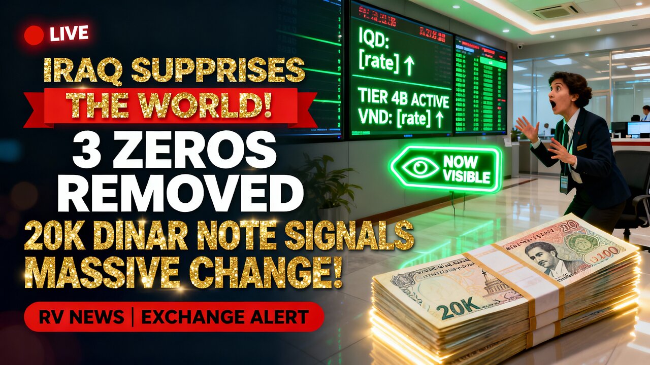 Iraq Surprises the World! 3 Zeros Removed 20K Dinar Note Signals Massive Change! 💥 Iraqi Dinar News