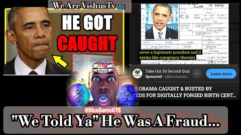 Obama Got Caught: "We Told Ya... He Was A Frand... #VishusTv 📺